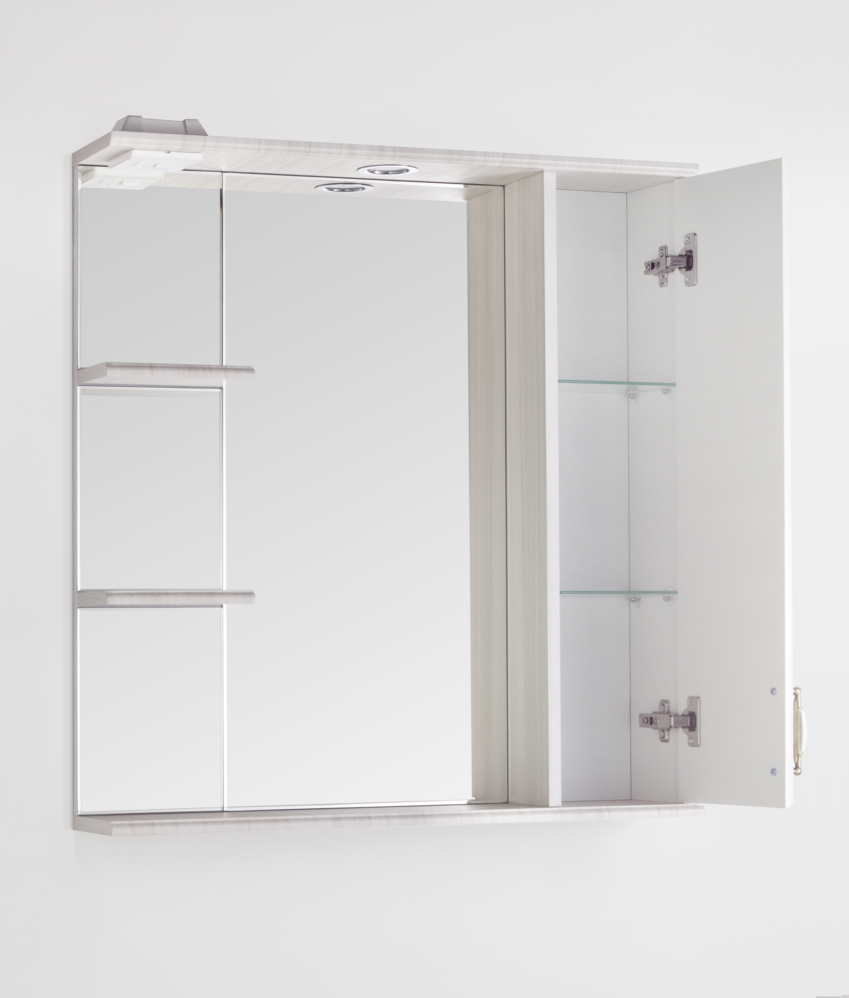 Зеркальный шкаф Style Line Олеандр-2 75/С, рельеф пастель от магазина Водолей в г. Сергиев Посад