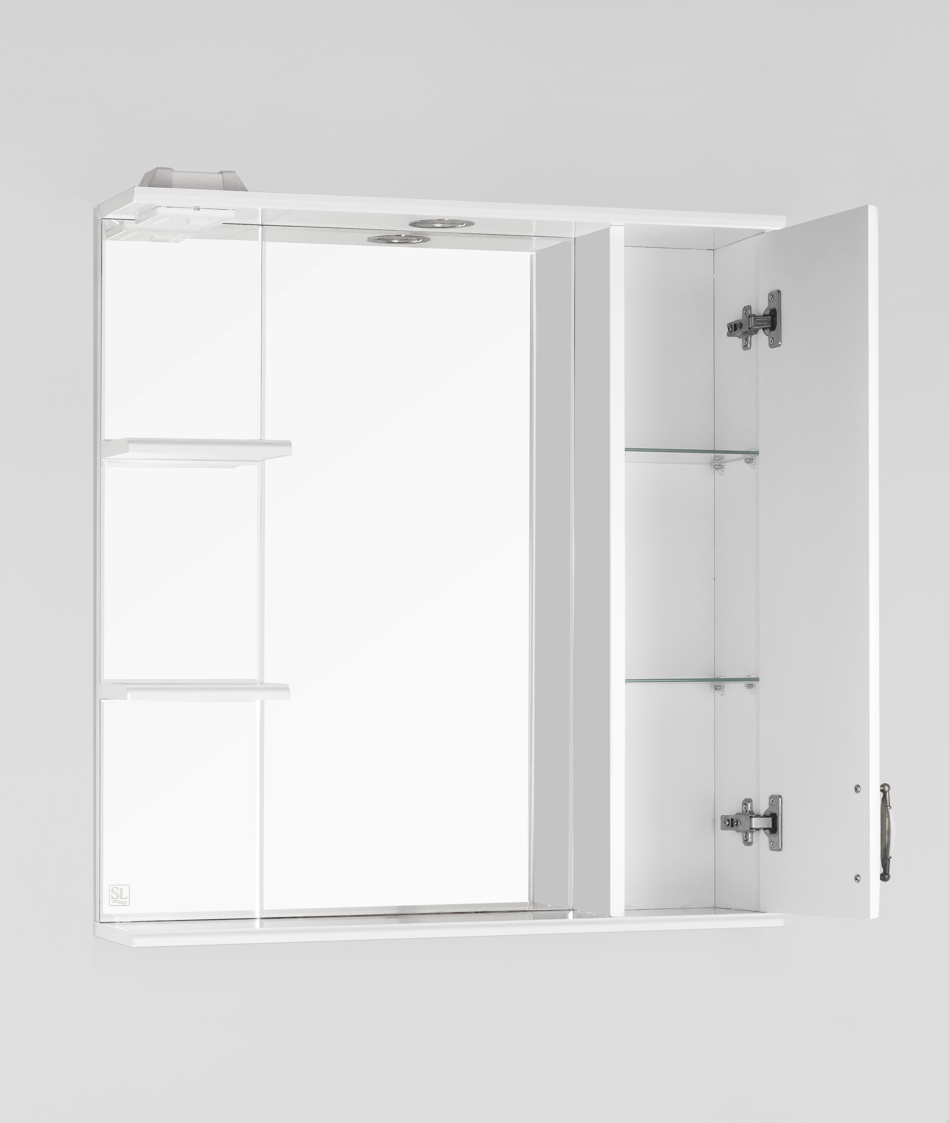 Зеркальный шкаф Style Line Олеандр-2 75/С, белый от магазина Водолей в г. Сергиев Посад