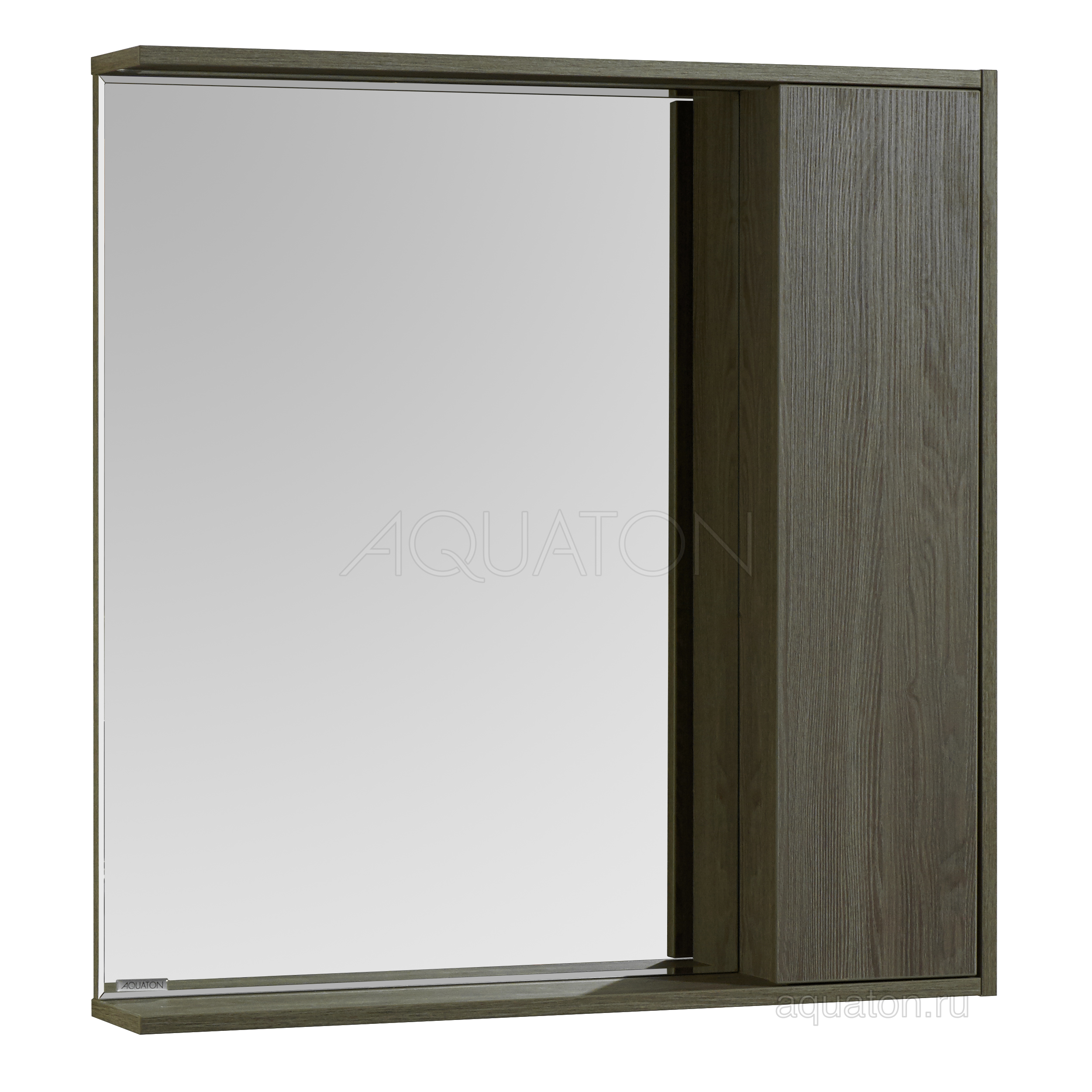Зеркальный шкаф Aquaton Стоун 80 грецкий орех 1A228302SXC80 от магазина Водолей в г. Сергиев Посад
