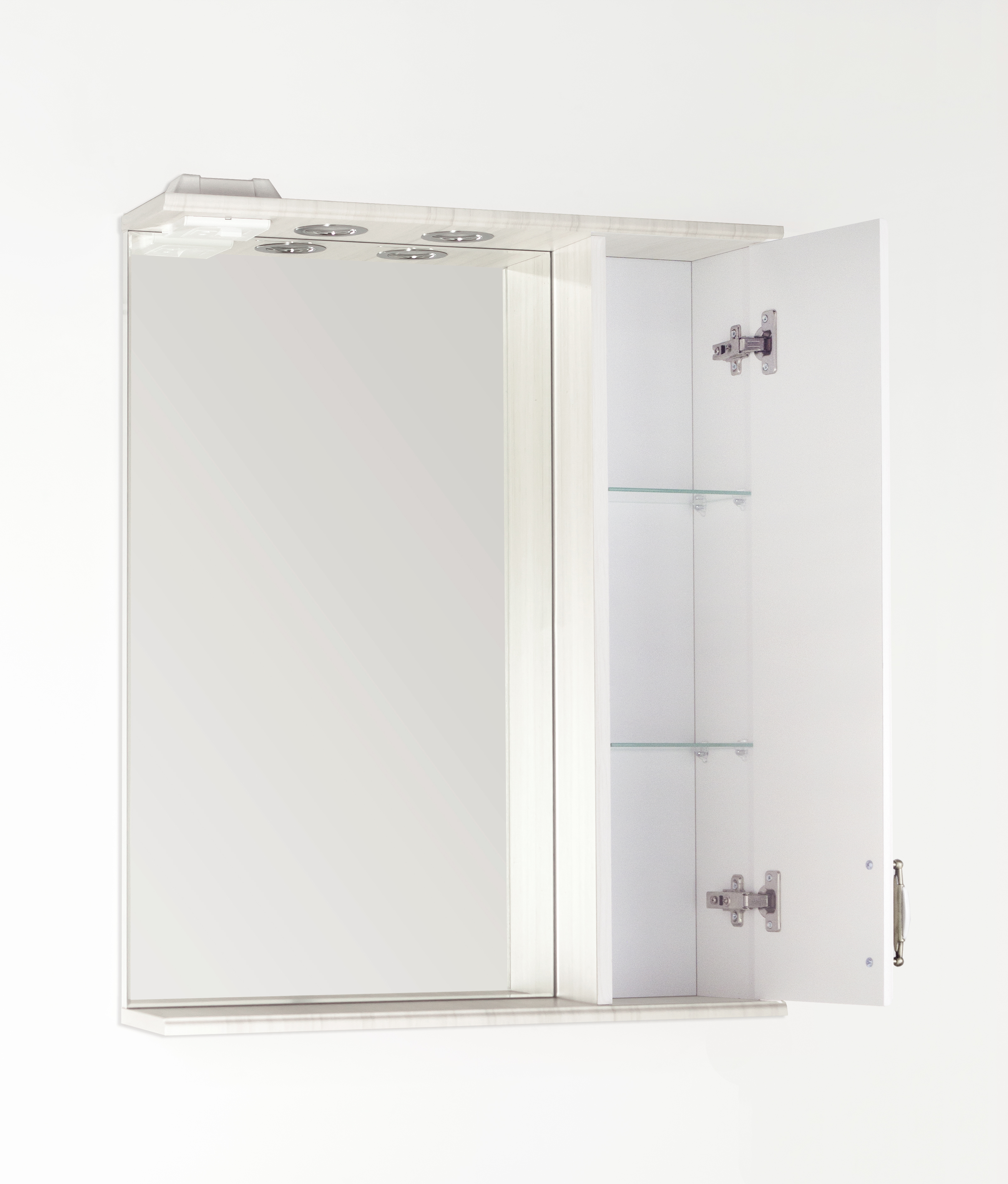 Зеркальный шкаф Style Line Олеандр-2 65/С, рельеф пастель от магазина Водолей в г. Сергиев Посад