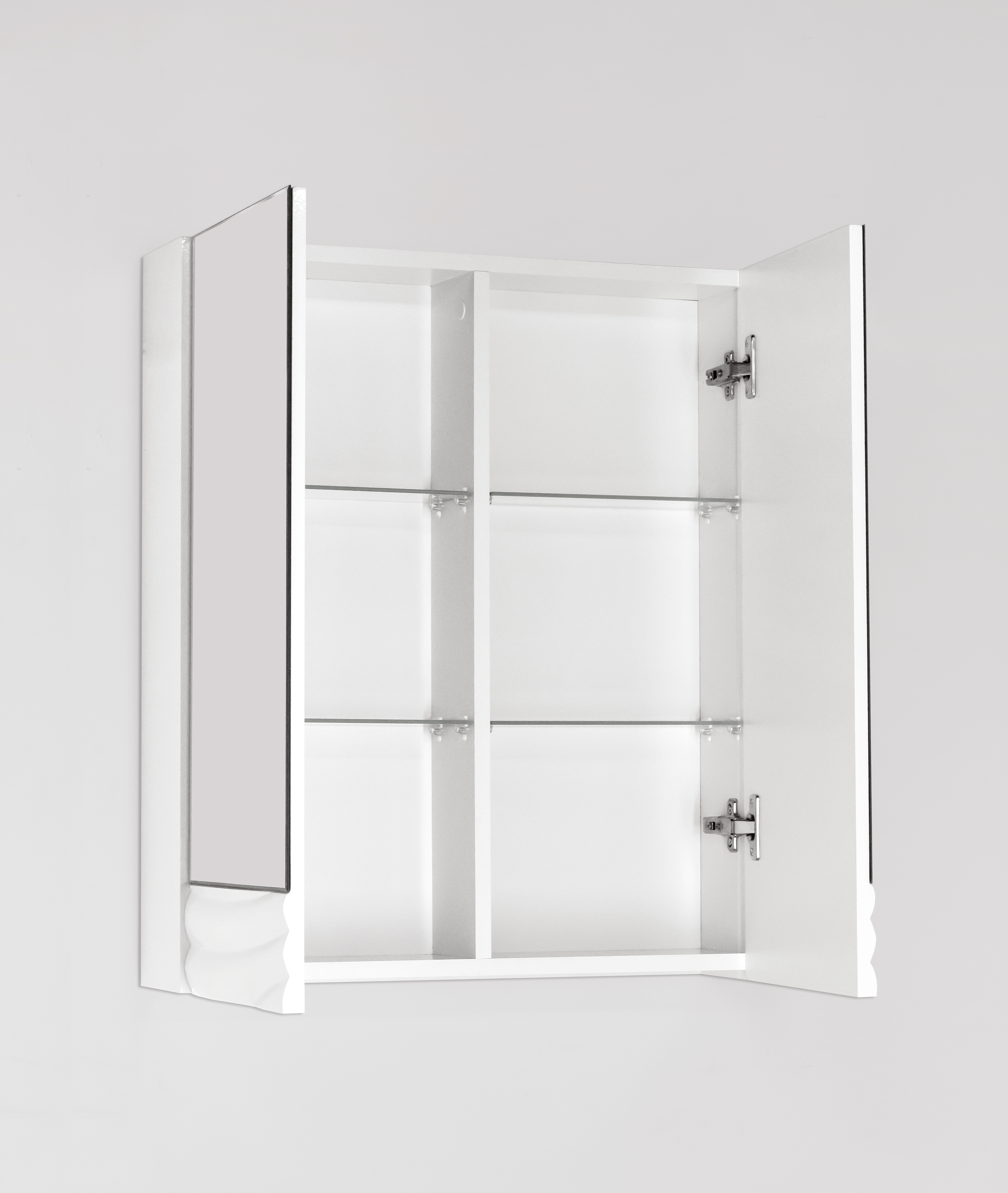 Зеркальный шкаф Style Line Вероника 60, Люкс белый от магазина Водолей в г. Сергиев Посад