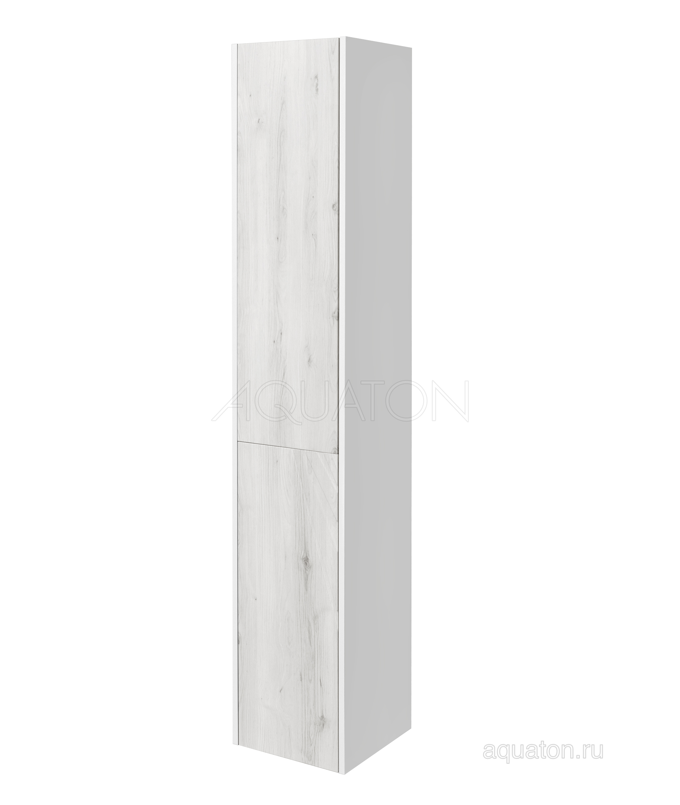 Шкаф - колонна Aquaton Сакура левая ольха наварра, белый глянец 1A219903SKW8L от магазина Водолей в г. Сергиев Посад
