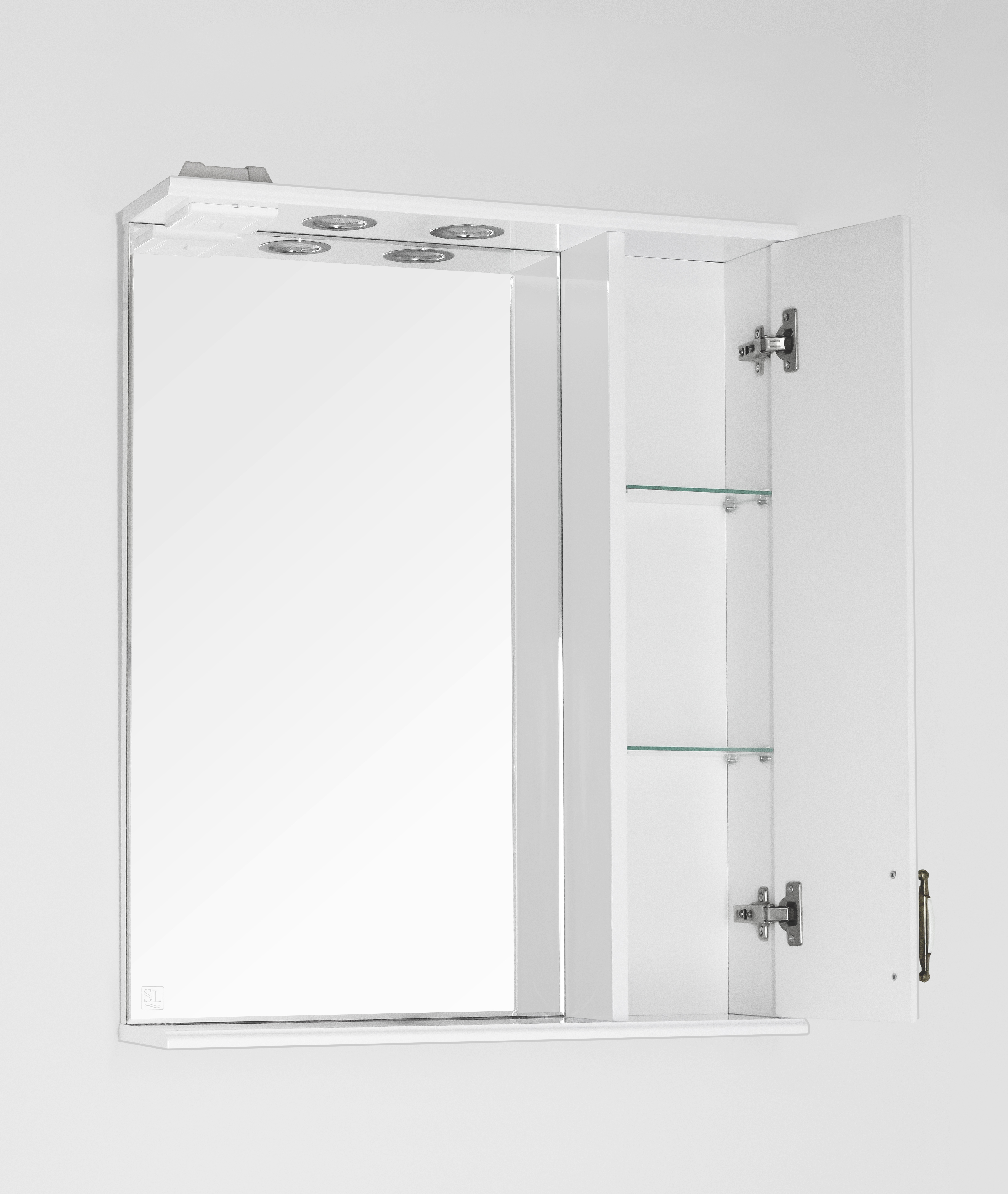 Зеркальный шкаф Style Line Олеандр-2 65/С, белый от магазина Водолей в г. Сергиев Посад