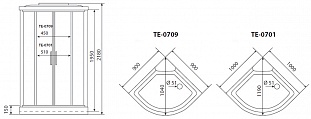 ������� ������ Timo eco 90*90*215  (TE-0709) �� �������� ������� � �. ������� �����