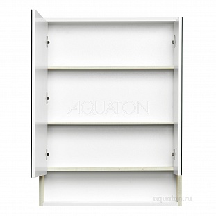 Зеркальный шкаф Aquaton Рико 65 белый, ясень фабрик 1A215202RIB90 от магазина Водолей в г. Сергиев Посад