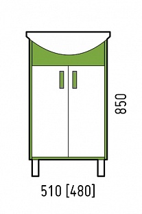 Тумба "Спектр 50", зеленая, Уют 50 Corozo от магазина Водолей в г. Сергиев Посад