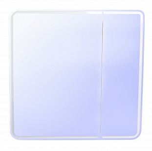 Зеркало-шкаф "Каре 80*80" с подсветкой, сенсор на зеркале от магазина Водолей в г. Сергиев Посад