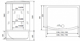 ������� ������ Timo Standart Black 150*88*220  (T-6650B) �� �������� ������� � �. ������� �����