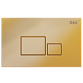 Клавиша смыва D&K Quadro золотой (DB1519003)