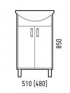 Тумба "Колор 50", белая, Уют 50 Corozo от магазина Водолей в г. Сергиев Посад